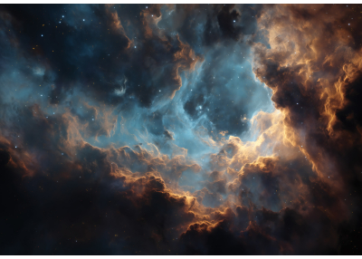 Фототапет Космическа мъглявина – абстрактен галактически пейзаж